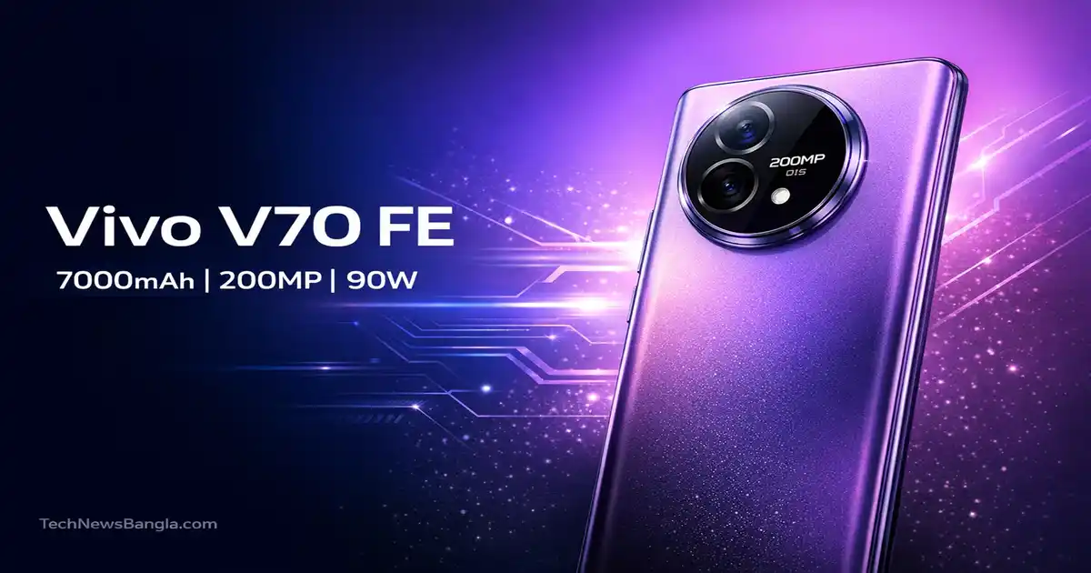 Vivo V70 FE 7000mAh Battery 200MP Camera India Launch