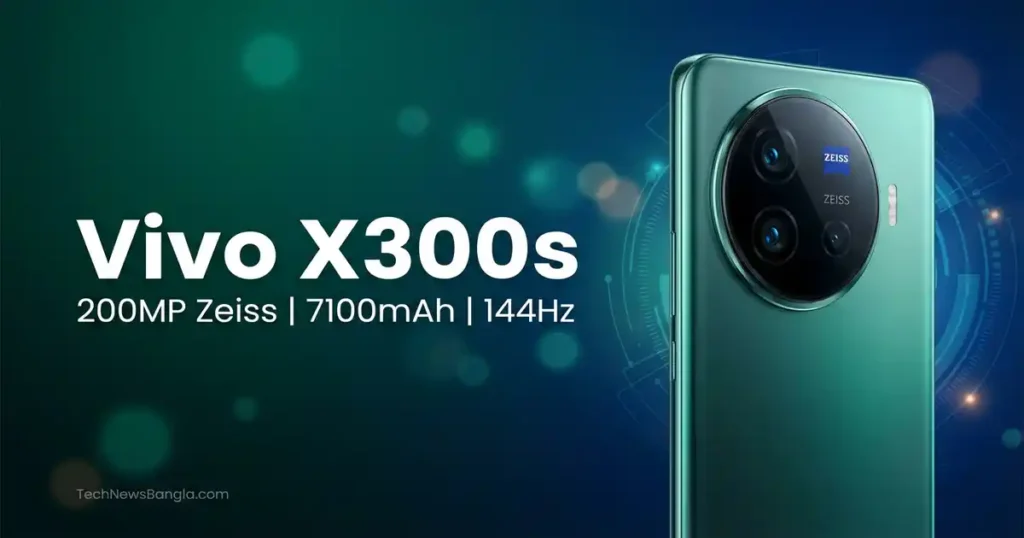 Vivo X300s 200MP Zeiss Camera 7100mAh Battery 144Hz Display