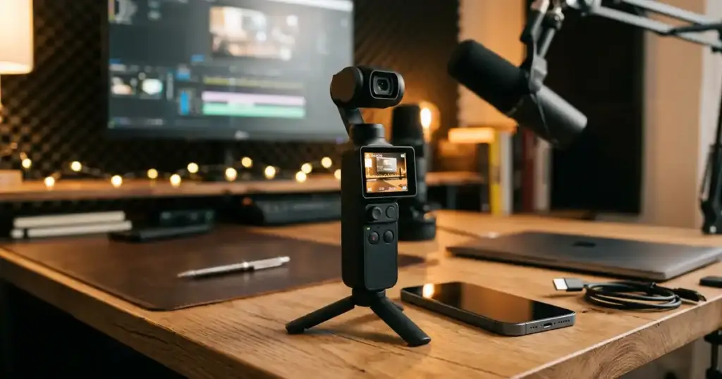DJI Osmo Pocket 4 পকেট জিম্বাল ক্যামেরা — সিনেমা-টিয়ার ভিডিও ফিচার