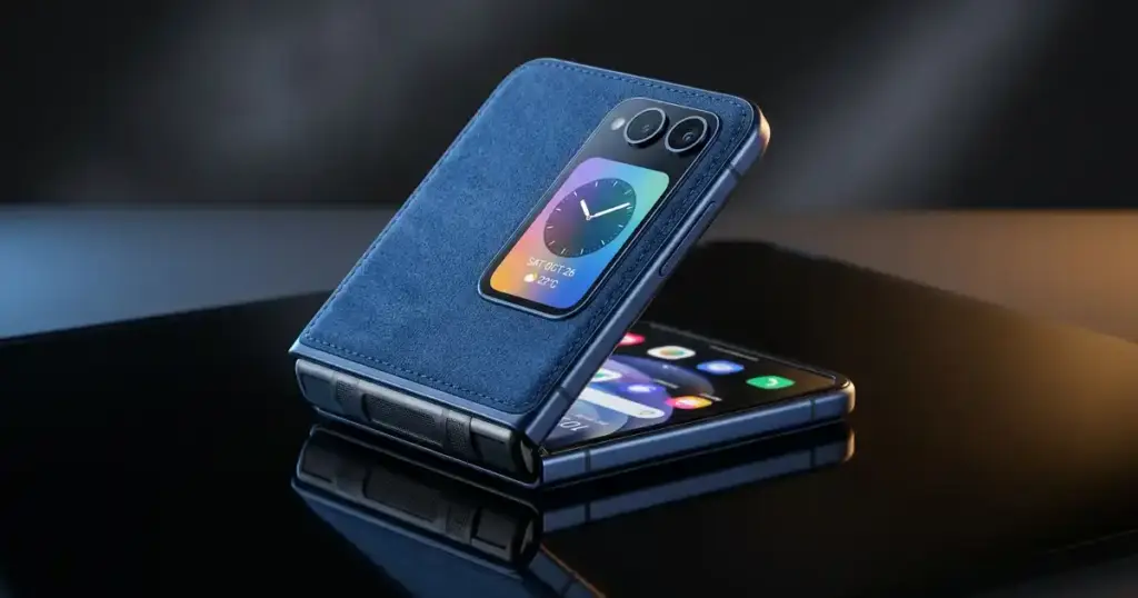 Motorola Razr 70 Ultra ফোল্ডেবল ফ্লিপ ফোন Alcantara ডিজাইন