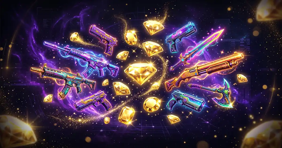 Free Fire Max ডায়মন্ড ও স্কিন পুরস্কার