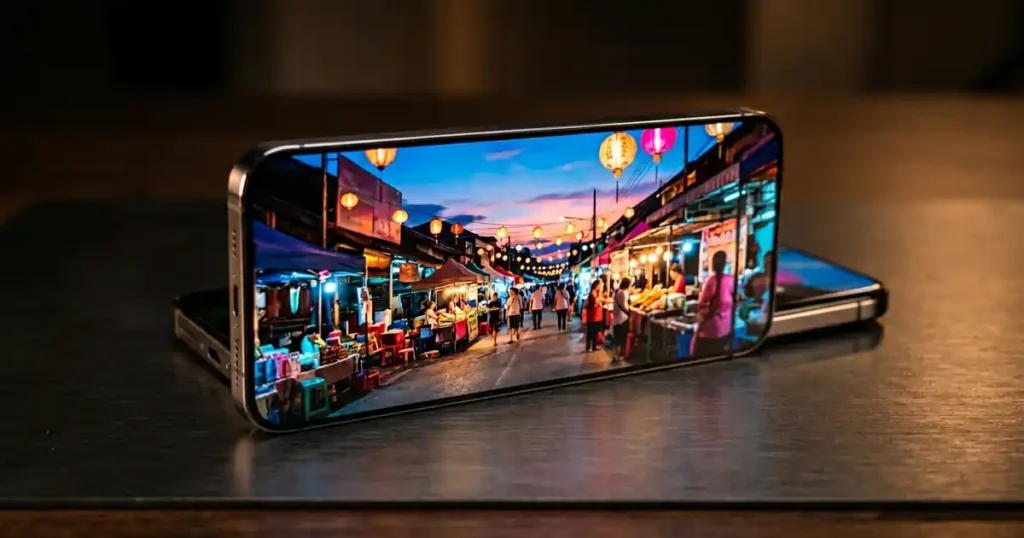 Honor X80i 5G স্মার্টফোনের উজ্জ্বল AMOLED ডিসপ্লে দেখা যাচ্ছে