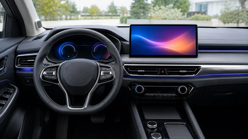 2026 Brezza Facelift ইন্টিরিয়র — নতুন ১০.২৫ ইঞ্চি ফ্লোটিং টাচস্ক্রিন ও ডিজিটাল ইনস্ট্রুমেন্ট ক্লাস্টার সহ আপডেটেড ড্যাশবোর্ড