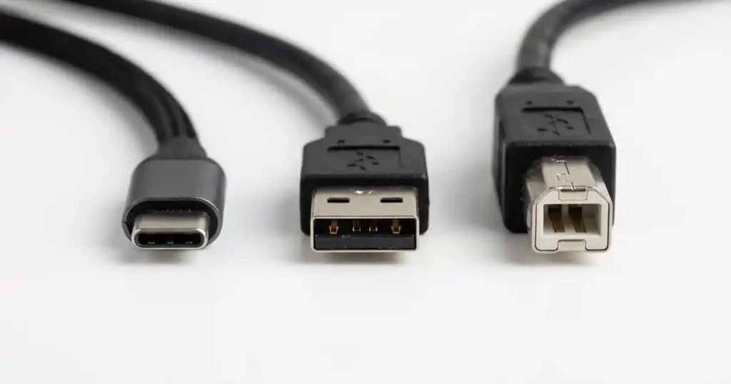 USB Type-A Type-B Type-C কানেক্টর তুলনা C এর অর্থ বাংলায়
