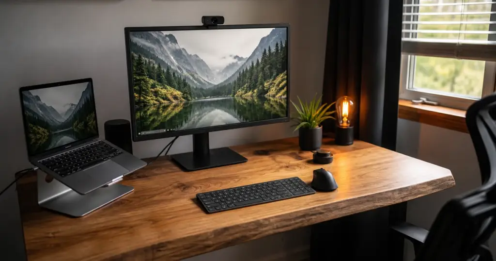 27 inch monitor home office best size guide desk depth resolution Bengal WFH 2026