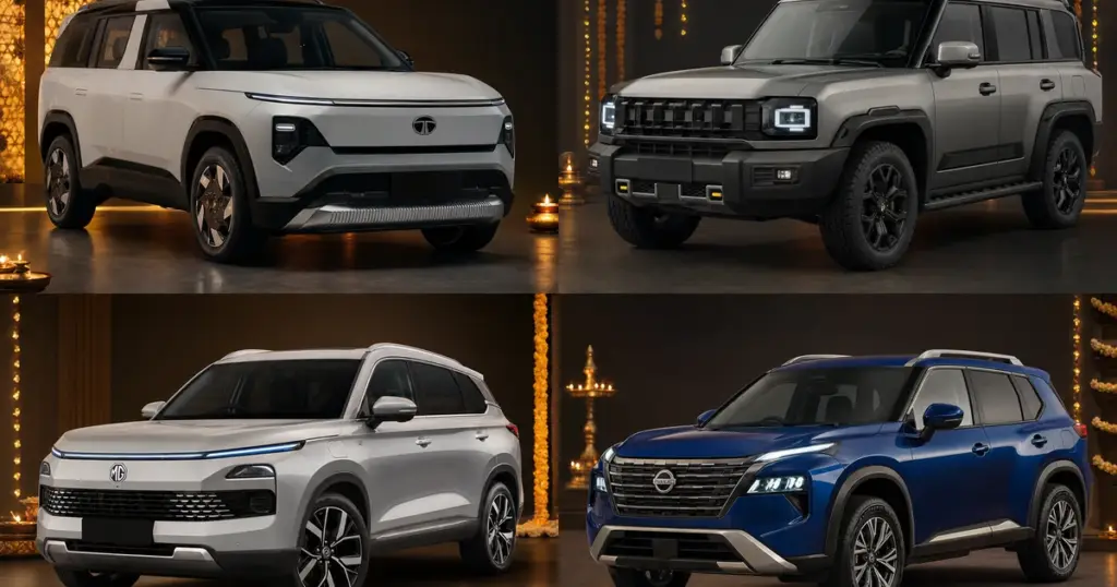 Diwali 2026 চারটি বড় SUV launch Tata Sierra EV JSW Jetour T2 Nissan Tekton MG Starlight 560