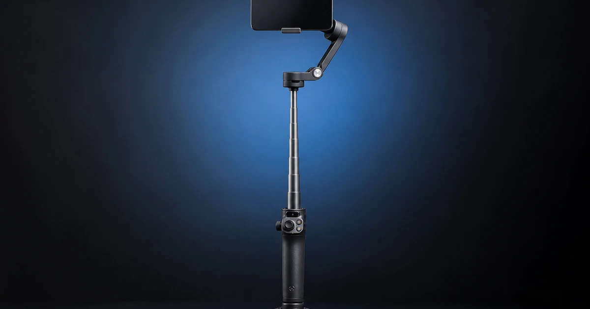 DJI Osmo Mobile 7P সবচেয়ে কম দামে — extension rod ও tripod সহ vlogger deal ২০২৬ — ফিচার্ড ইমেজ