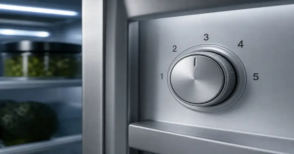 Fridge 1 2 3 4 5 dial meaning not temperature India guide 2026