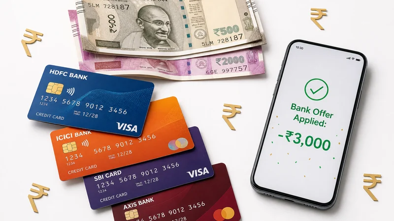 HDFC, ICICI, SBI ও Axis Bank ক্রেডিট কার্ডের সাথে iPhone 15-এ ₹৩,০০০ পর্যন্ত ব্যাঙ্ক ছাড়, ইনস্ট্যান্ট ডিসকাউন্ট ও EMI অফার