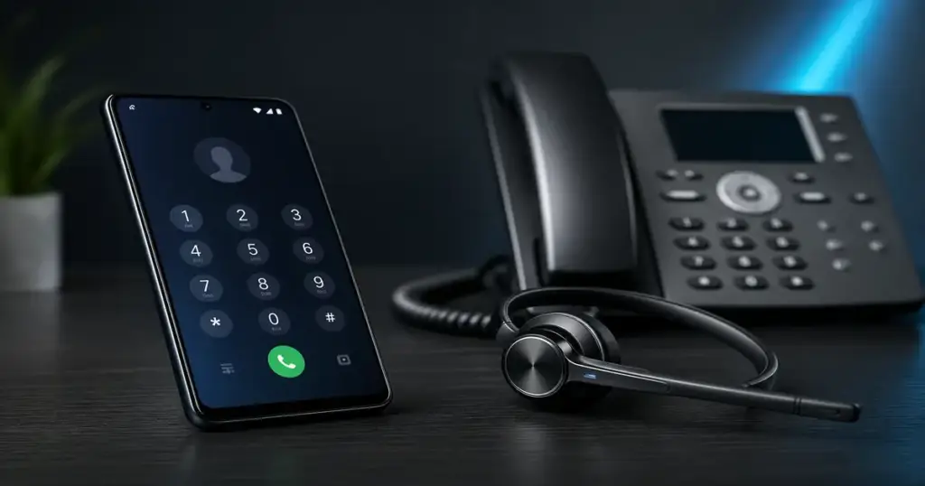 VoIP কল লগিং Android ব্যবসায়িক গাইড, হেডসেট ও ফোন