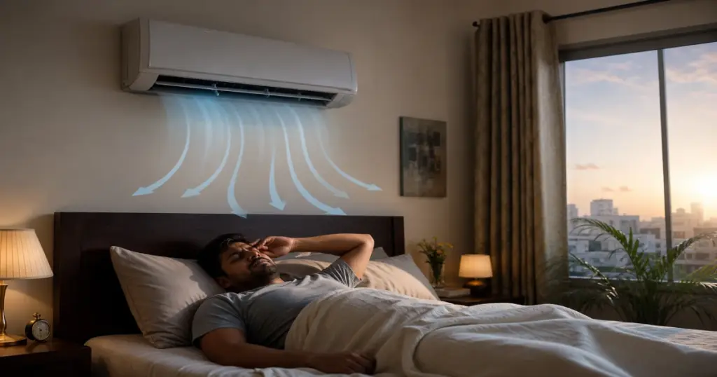 খাটের ওপরে AC বসানো — কেন ভুল সিদ্ধান্ত bedroom guide 2026