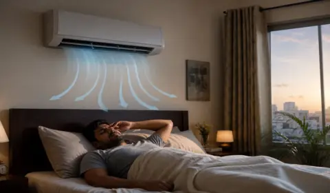 Air Conditioner: খাটের ঠিক ওপরে AC বসানো কেন ভুল? — স্বাস্থ্য, airflow ও সঠিক জায়গা গাইড ২০২৬
