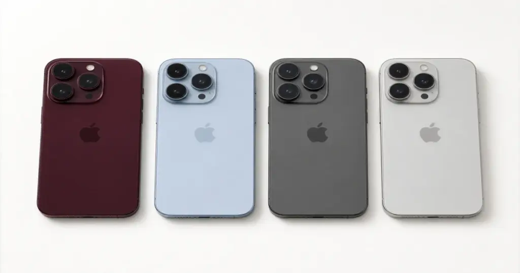 Apple iPhone 18 Pro Dark Cherry dummy colors leak 2026